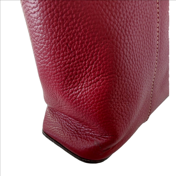 Dooney & Bourke Lexington Bordeaux Pebble Leather Purse - Picture 6 of 16